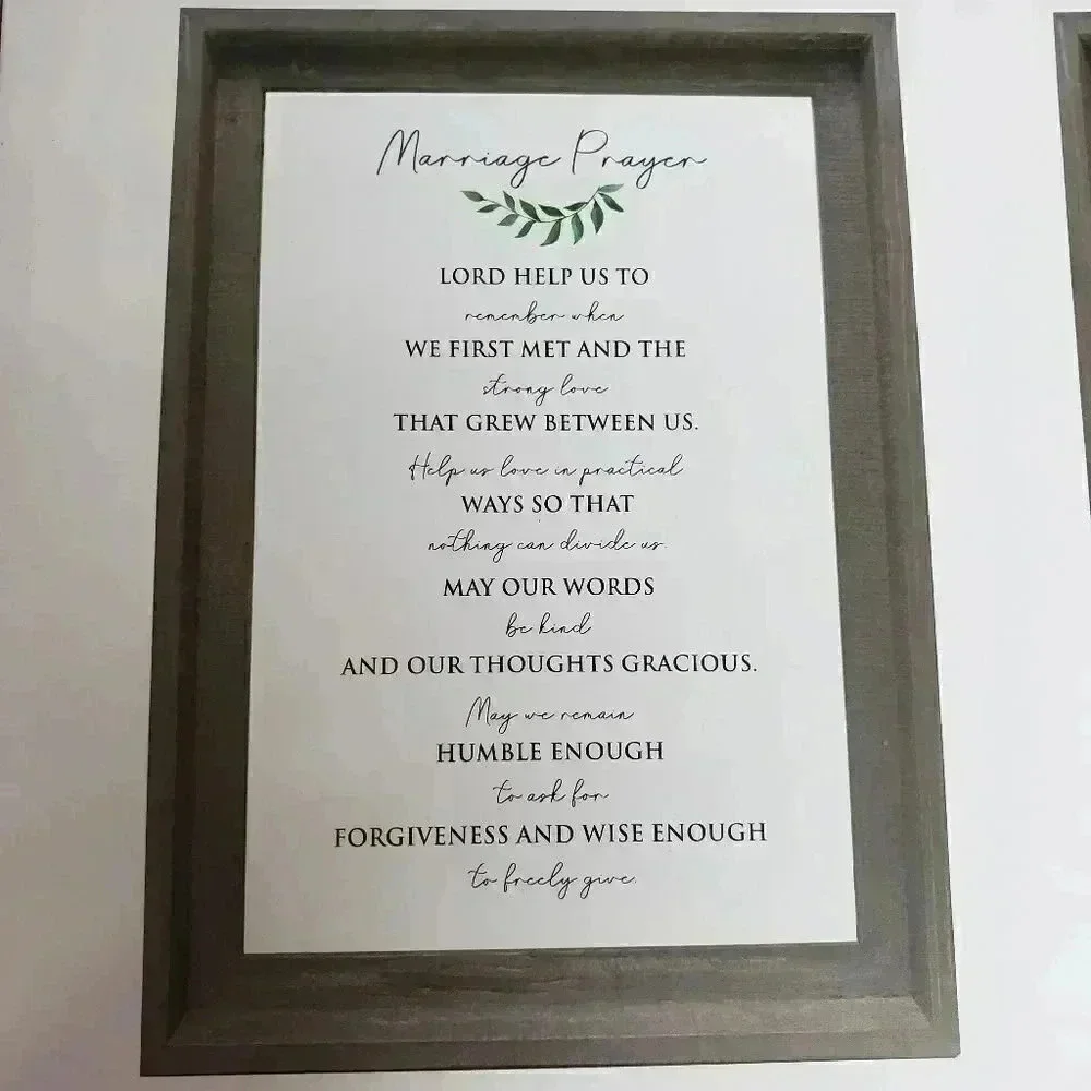 ‎Farmhouse Marriage Prayers frame